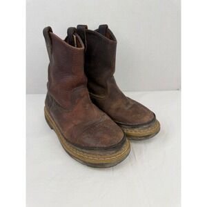 Georgia Boot‎ Kids Giant Wellington Brown Leather Work Boots Size 3M 5043858669